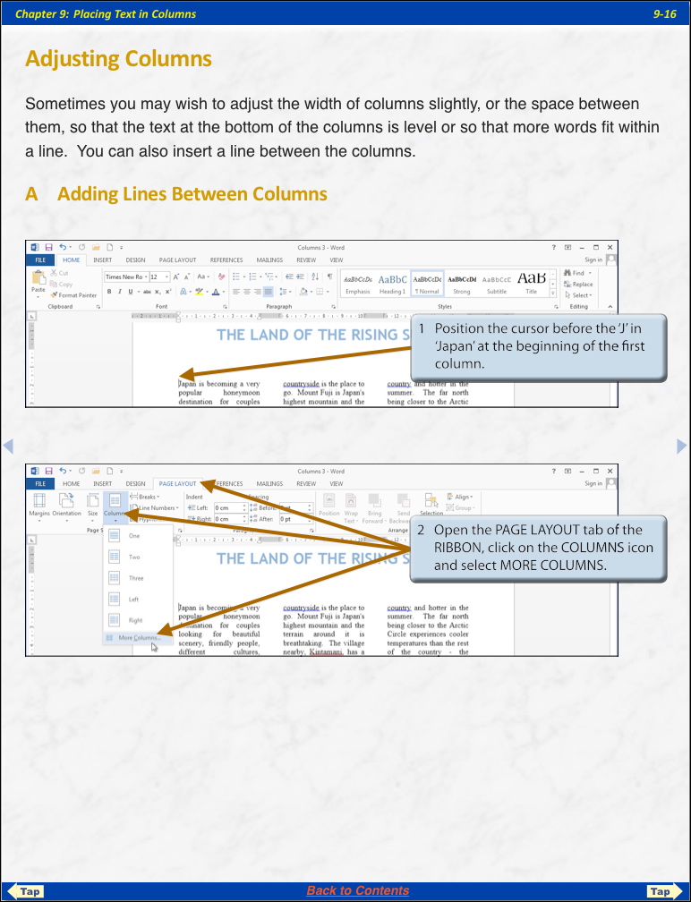 Learning Microsoft Word 2013 ipad 3